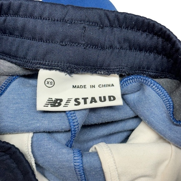 New Balance x STAUD High Waist Track Pants in Blue Quartz Size XS Performance - Picture 11 of 16